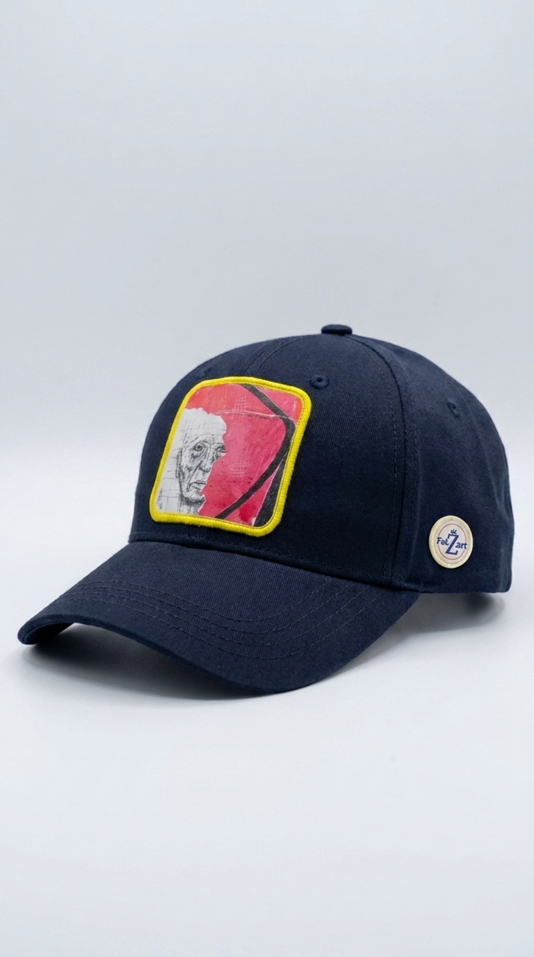 Casquette Bleue Nuit avec patch stylisé