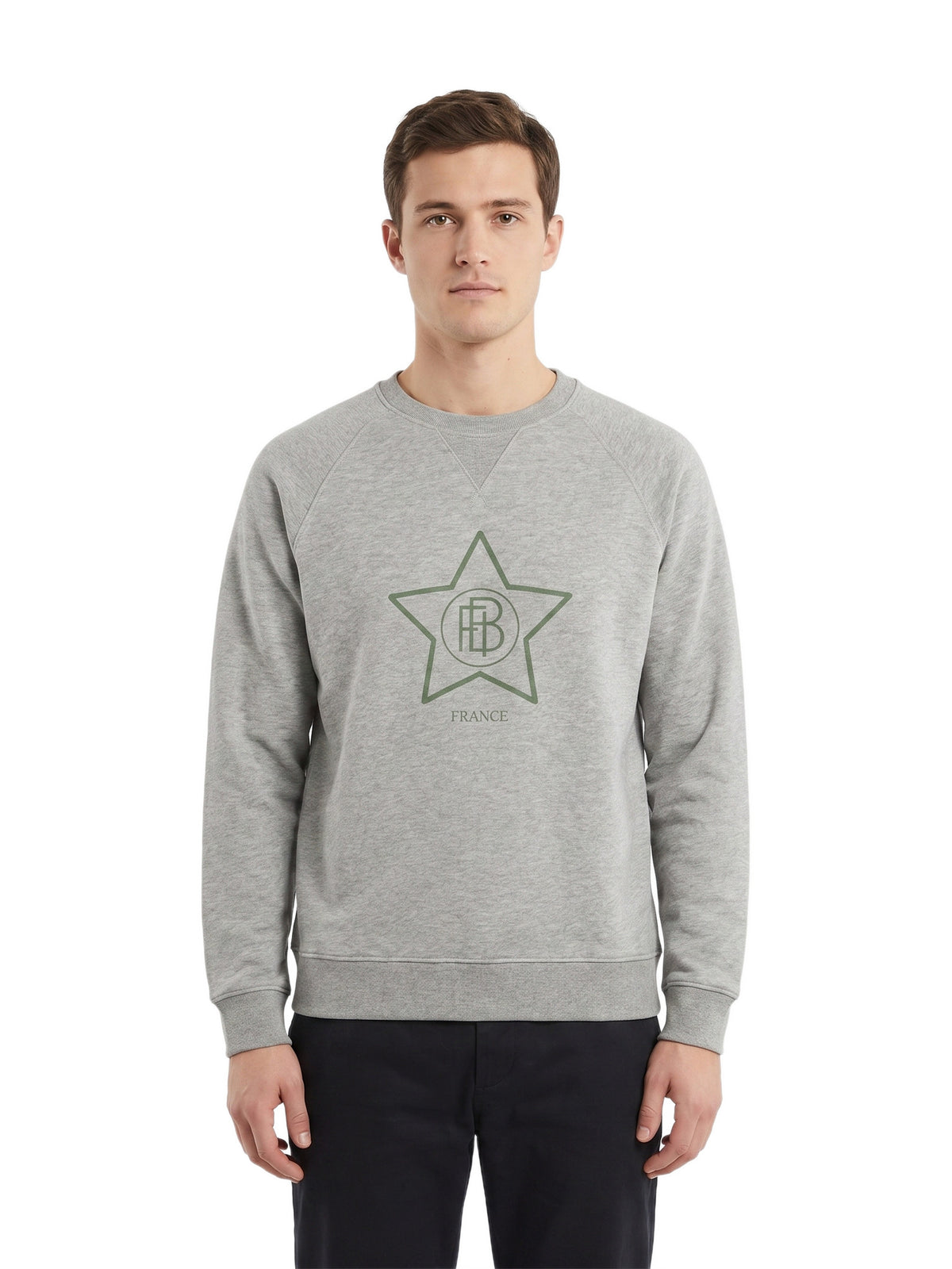 Sweat FBI unisexe — Vert — porté