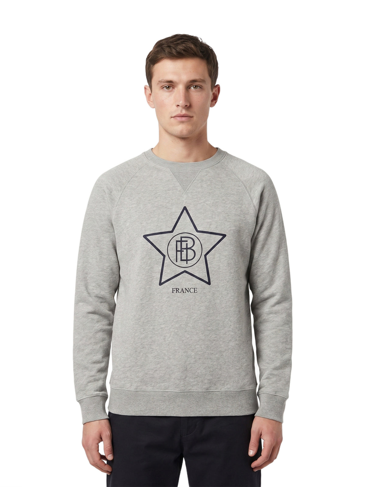 Sweat FBI unisexe — Marine — porté