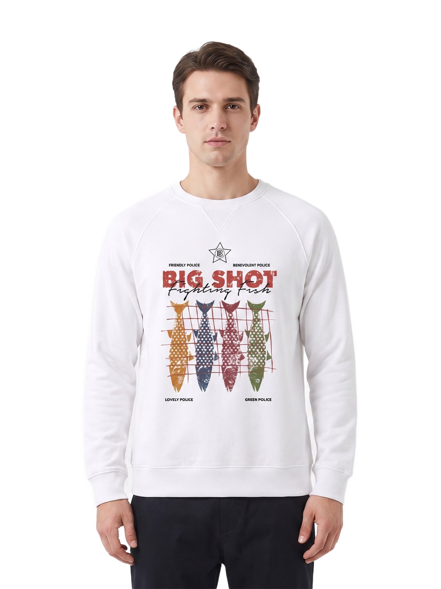 Sweat Big Shot — Blanc — porté