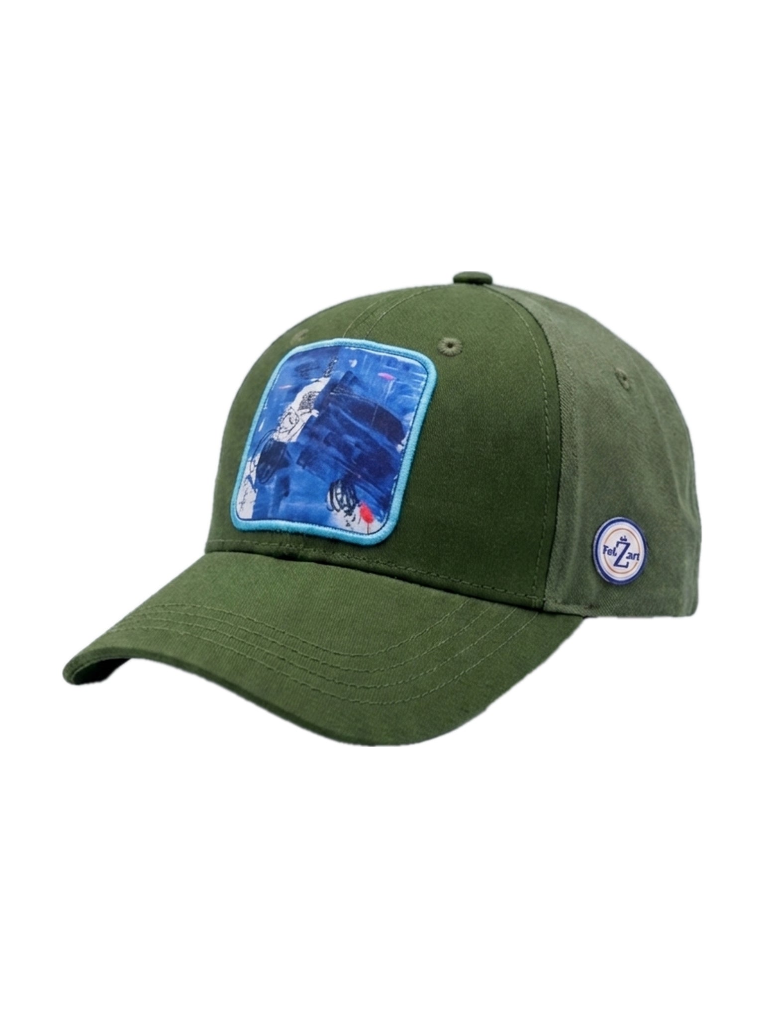 Casquette Verte / Khaki avec patch stylisé