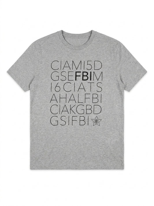 T-Shirt CIA MI5 DGSE FBI unisexe