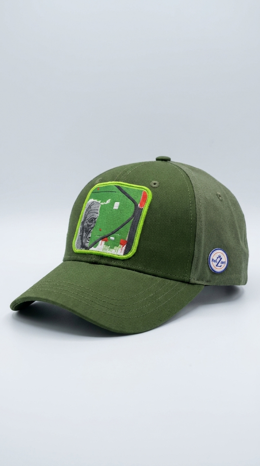 Casquette Verte / Khaki avec patch stylisé