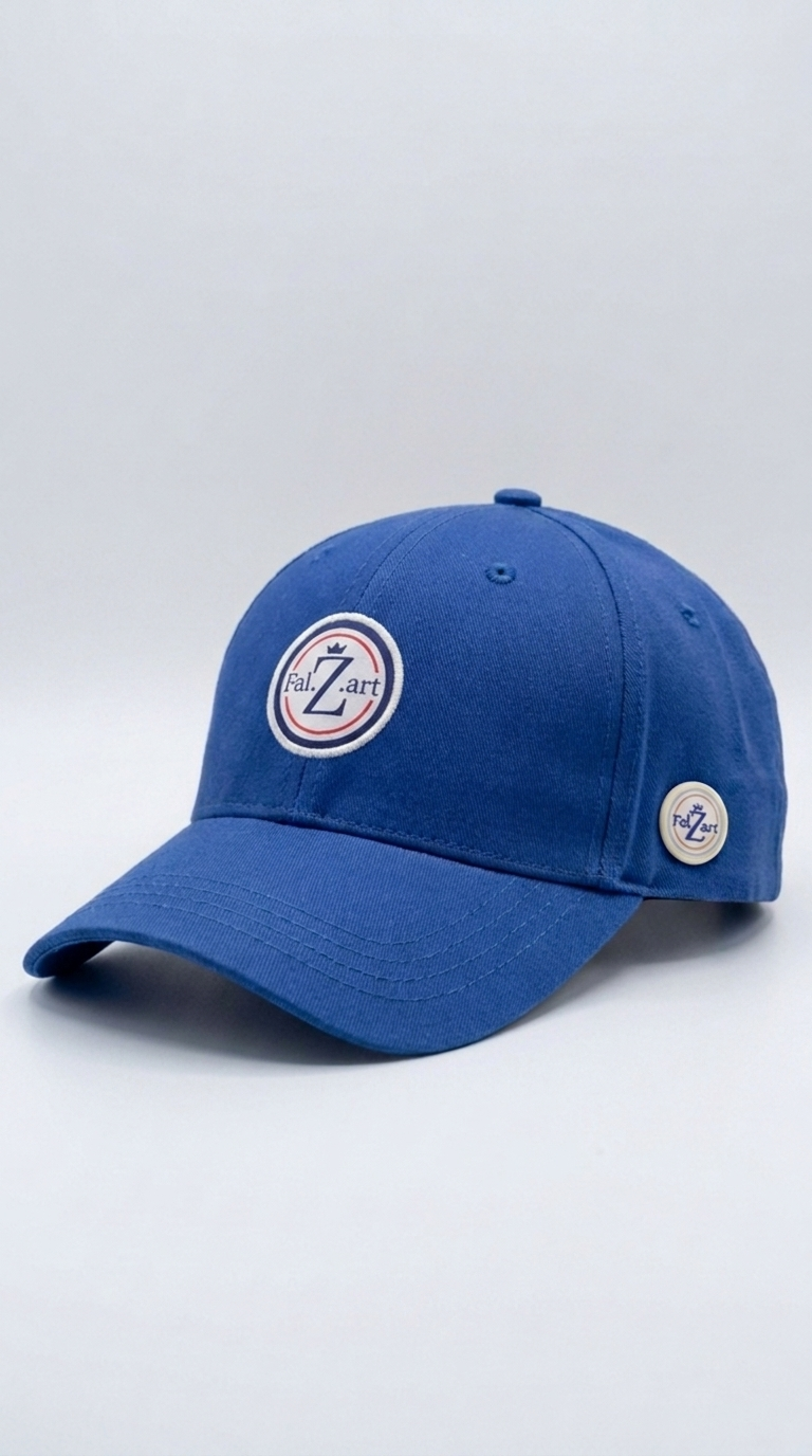 Casquette Bleue avec patch stylisé FalZart